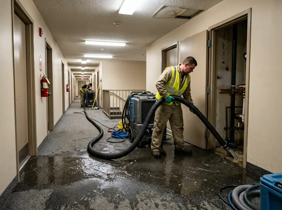 multi-unit-apartment-hallway-f-005 — frequently asked questions, Emergency Burst Pipe Water Extraction & Removal in Summersv…